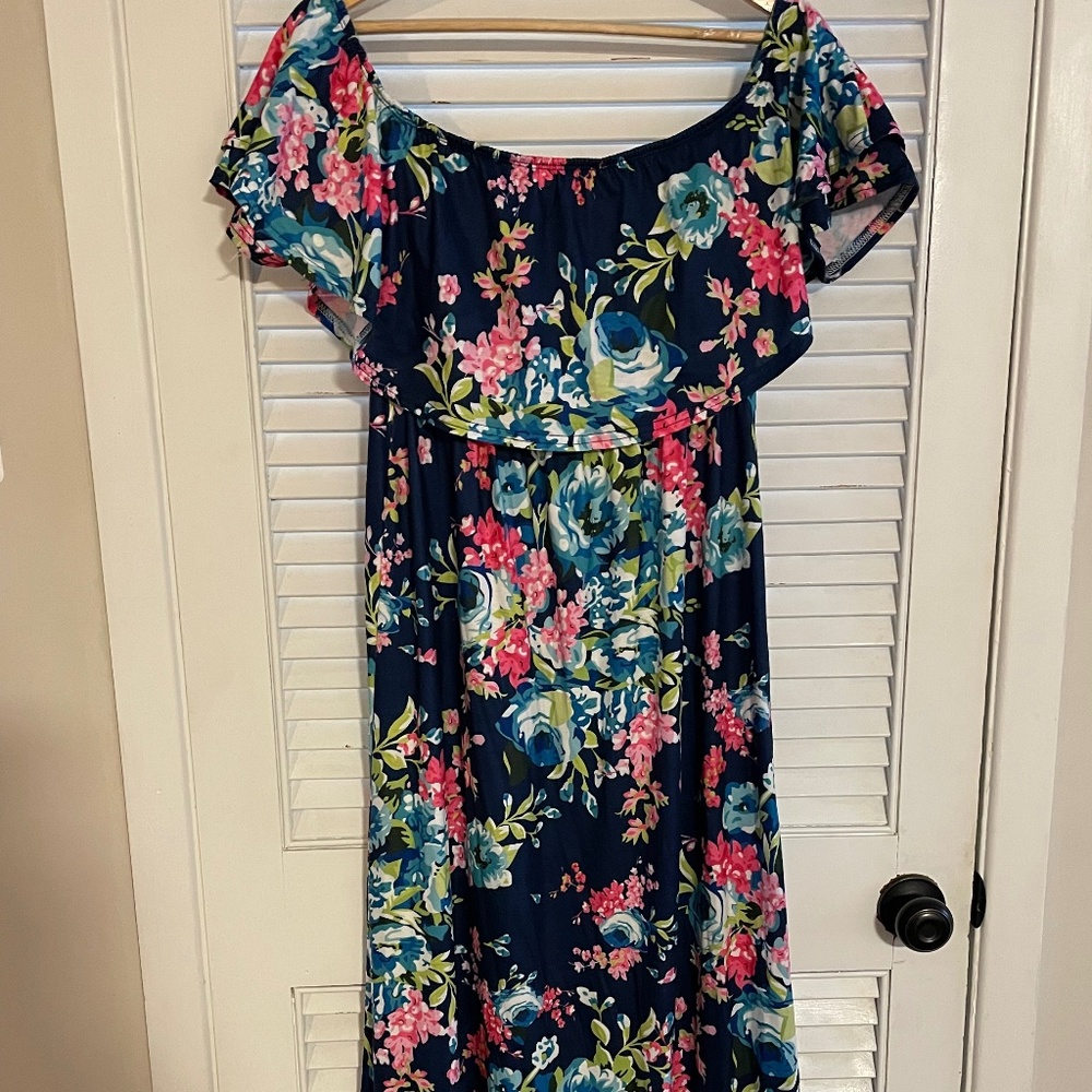 Off the shoulder maxi